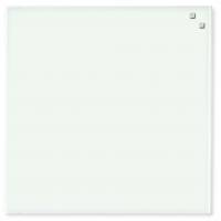 Glass board 45 x 45 cm. White
