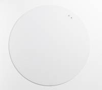 Glass board Ø 100 cm. PURE White