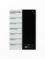 Glass week planner 40 x 60 cm. German