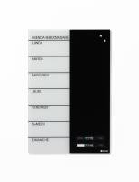 40 x 60 cm. Glass week planner French Naga Glas uge tavle Fransk - 40 x 60 cm.