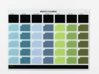 Glass month planner 120 x 90 cm. English