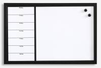 60 x 40 cm. White board week planner Danish 60 x 40 cm. White board week planner Danish