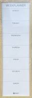 20 x 60 cm Whiteboard Week Planner Wood Frame English 20 x 60 cm Whiteboard Week Planner Wood Frame English