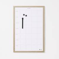 40 x 60 cm. Whiteboard Week Planner with Wood Frame English 40 x 60 cm. Whiteboard Week Planner with Wood Frame English