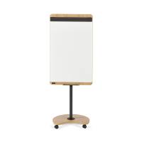 Rocada Natur mobile flipchart whiteboard and table in one Rocada Natur mobile flipchart whiteboard and table in one