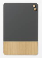 40 x 60 cm. Matt glass grey/Oak veneer Magnetic board K&oslash;b magnetisk tavle med mat gr&aring; glas og egefiner ramme