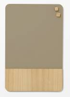 40 x 60 cm. Glass Beige/Oak veneer Magnetic board 40 x 60 cm. Glas beige/Egefiner Magnetisk tavle - NAGA