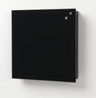 Key cabinet black glass