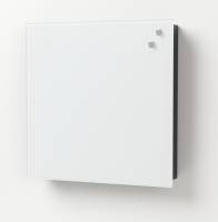 Key cabinet white glass
