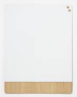 Glass board 90 x 120 cm, White matt