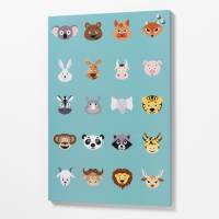 Steel board 40 x 60 cm. Animals Steel board 40 x 60 cm. Animals