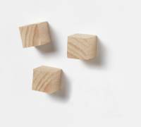 Whiteboard Magnet, Cube Wood