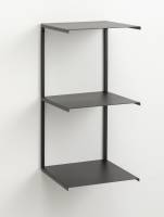 Trippel shelf, Black metal Trippel shelf, Black metal