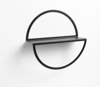 35 cm. Circle shelf, Black metal 35 cm. Circle shelf, Black metal