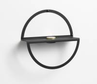 25 cm. Circle Tealight shelf, Black metal 25 cm. Circle Tealight shelf, Black metal