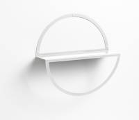 35 cm. Circle shelf, White metal 35 cm. Circle shelf, White metal
