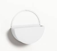 25 cm. Circle Storage shelf. White metal 25 cm. Circle Storage shelf. White metal