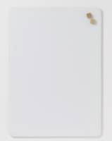 Glass board 50 x 70 cm. PURE WHITE