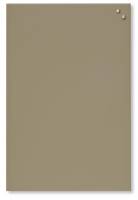 40 x 60 cm. Beige Magnetic Glass board Naga Beige Magnetisk glastavle - 40 x 60 cm.