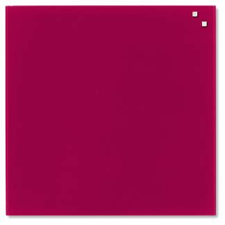 Glass board 45 x 45 cm. Red