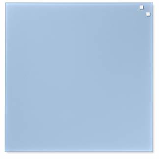 Glass board 45 x 45 cm. Light blue