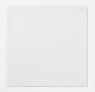 Glass board 100 x 100 cm. PURE White