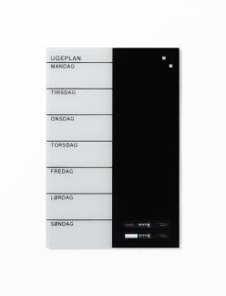 Glass week planner 40 x 60 cm. Danish