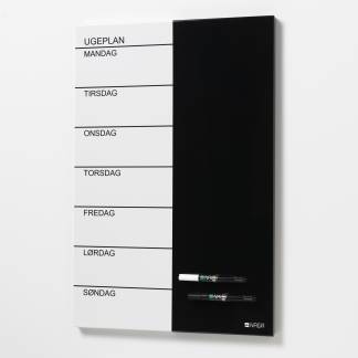 Magnetic Steel week planner 60 x 40 cm. Danish Magnetic Steel week planner 60 x 40 cm. Danish