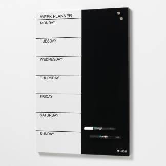 Magnetic Steel week planner 60 x 40 cm. English Magnetic Steel week planner 60 x 40 cm. English