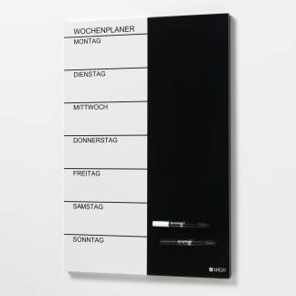 Magnetic Steel week planner 60 x 40 cm. German Magnetic Steel week planner 60 x 40 cm. German