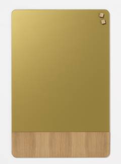 Glass board 60 x 80 cm, Gold matt glass