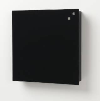 Key cabinet black glass
