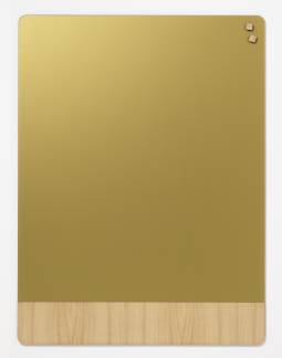 Glass board 90 x 120 cm, Gold matt glass