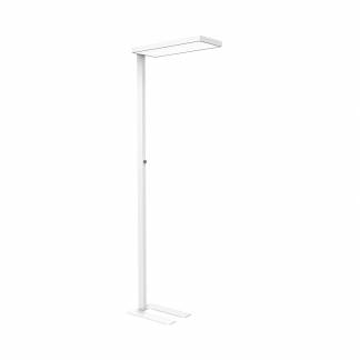 LED Floor Lamp with Dimmer, White, MAULjura LED Gulvlampe med lysd&aelig;mper, hvid, MAULjura