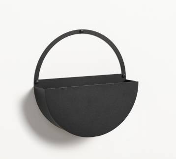 25 cm. Circle Storage shelf. Black metal 25 cm. Circle Storage shelf. Black metal
