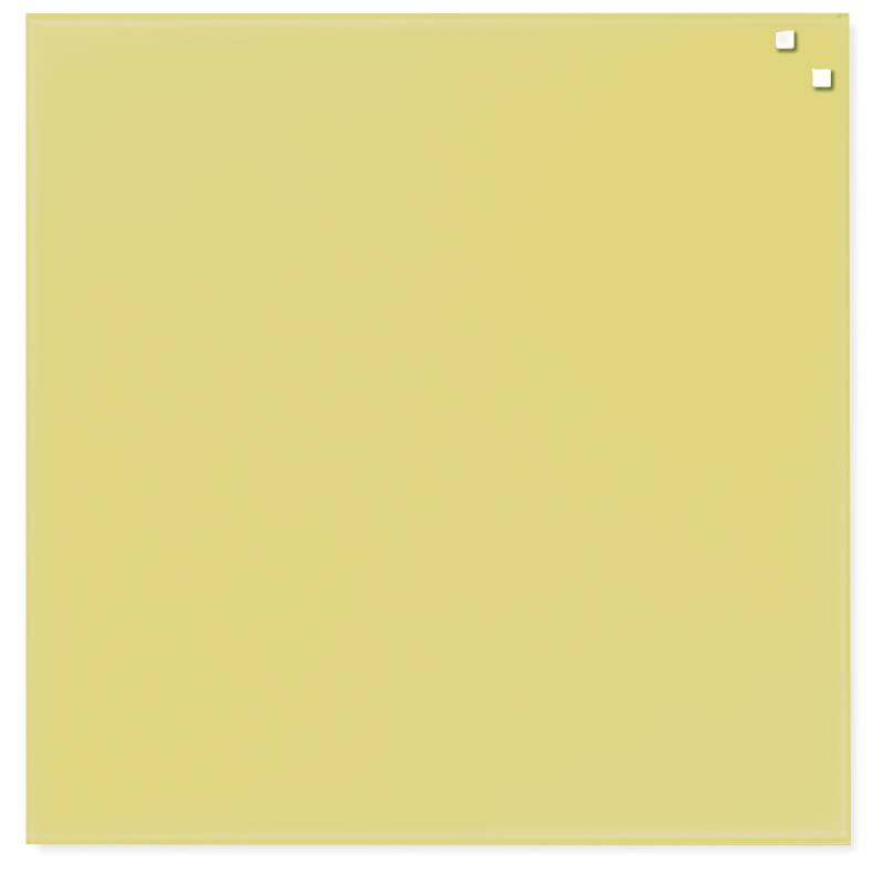 45 x 45 cm. Yellow Magnetic Glass board 45 x 45 cm. Yellow Magnetic Glass board