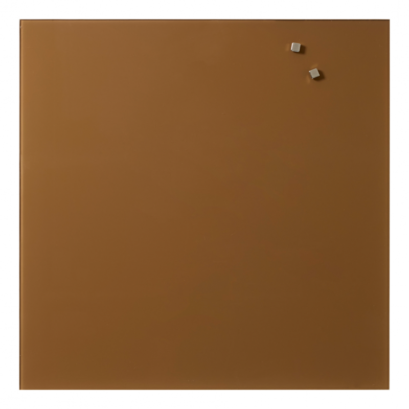 45 x 45 cm. Brown Magnetic Glass Board 45 x 45 cm. Brown Magnetic Glass Board