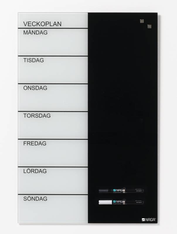 40 x 60 cm. Glass week planner Swedish 40 x 60 cm. Glass week planner Swedish