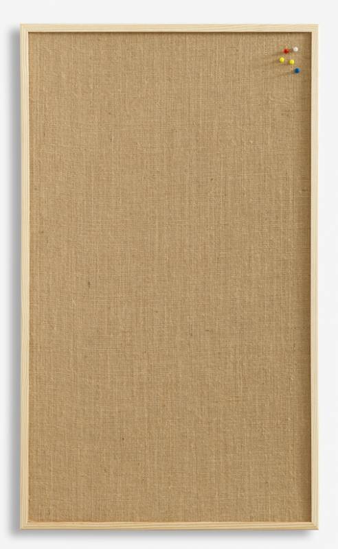 80 x 60 cm. Hessian pin board. Wood frame 80 x 60 cm. Hessian pin board. Wood frame