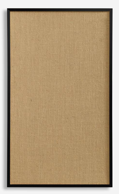 100 x 60 cm. Hessian pin board. Black frame 100 x 60 cm. Hessian pin board. Black frame
