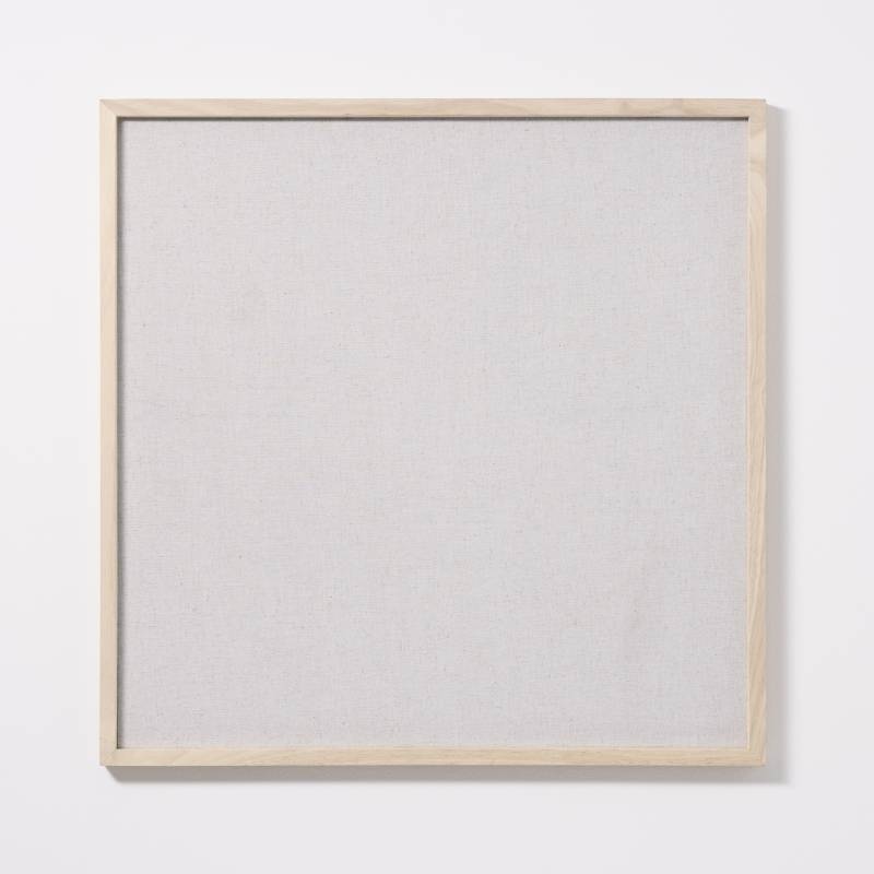 60 x 60 cm. Linen pin board. Wood frame. 60 x 60 cm. Linen pin board. Wood frame.
