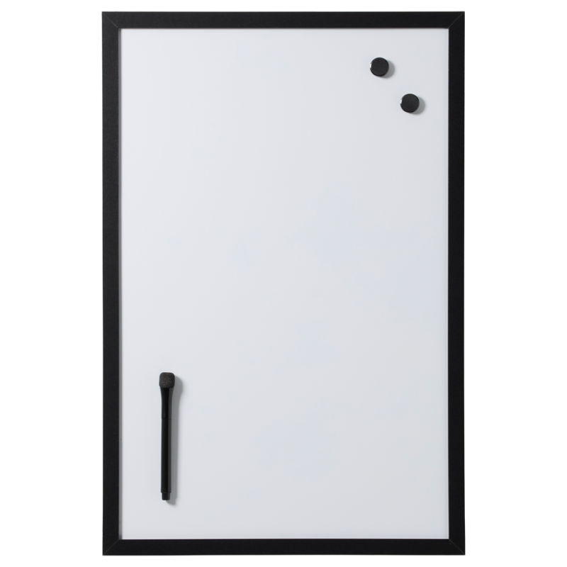 60 x 40 cm. Whiteboard with black frame 60 x 40 cm. Whiteboard with black frame