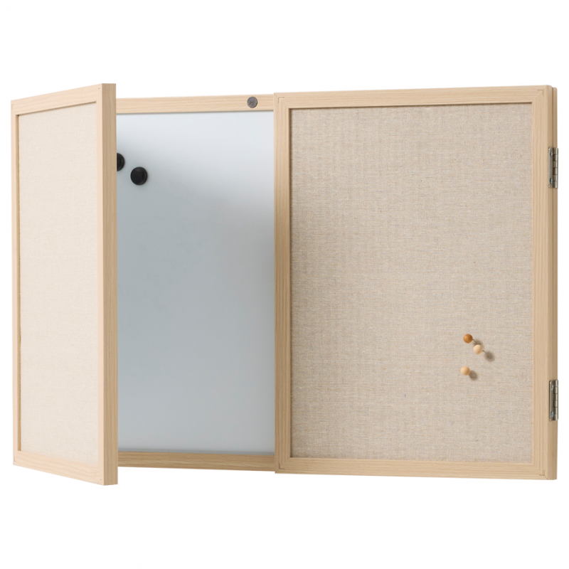 Folded whiteboard & pinboard Folded whiteboard & pinboard