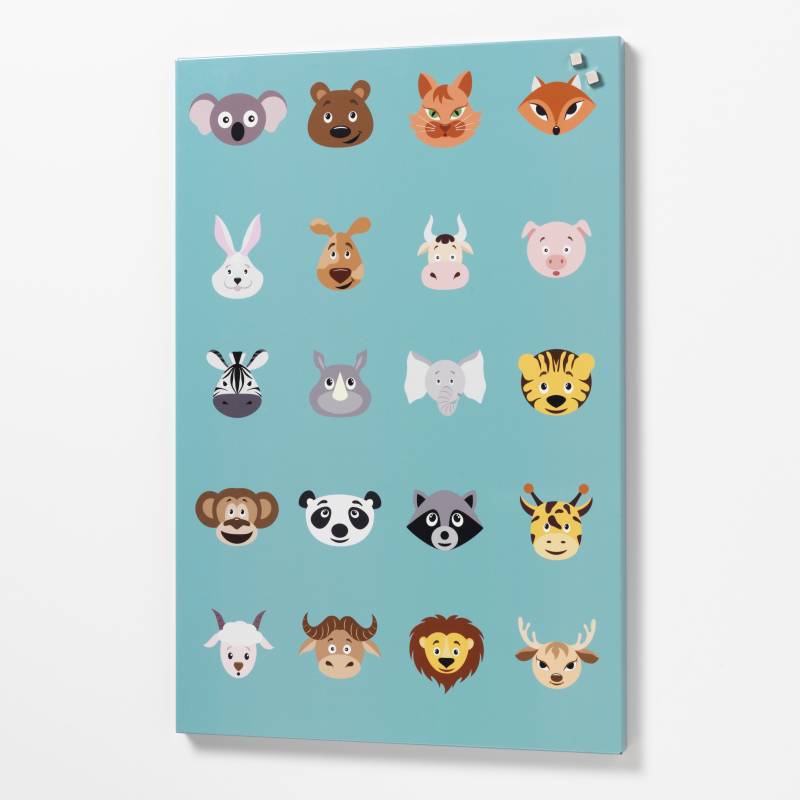 Steel board 40 x 60 cm. Animals Steel board 40 x 60 cm. Animals