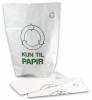 Affaldssække papir 700x950x250 1-lags let opløs.hvid