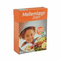 Mellemlægspapir lille 11x8cm 500stk/pak