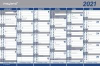 Kartonkalender halvårs 44x29cm 21 0630 00 (2021)