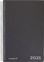 Aftalekalender A4 2021 sort 21x30cm 1dag/side 21 2200 00