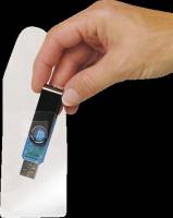 USB lomme 3L 52,5x90mm klar selvklæbende 100stk/pak