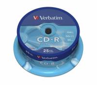 CD-R Verbatim 80min 700MB 52X 25stk/pak
